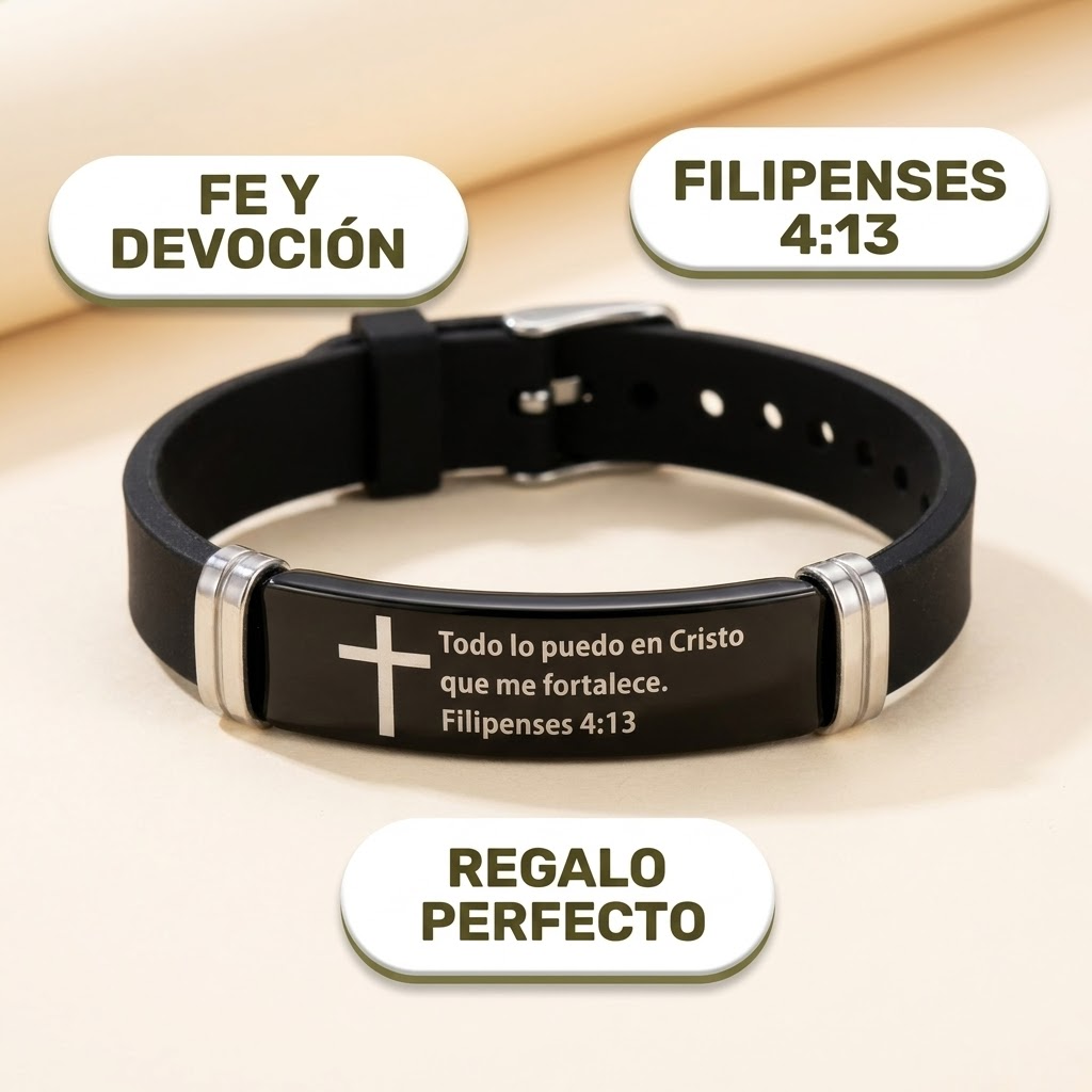 Pulsera Filipense – Fe y Fortaleza con Filipenses 4:13