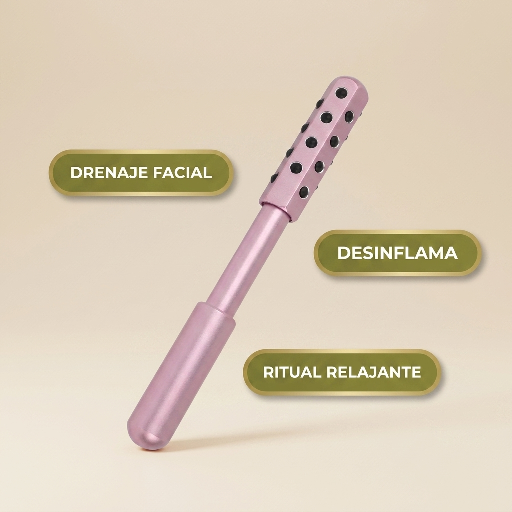 Rodillo De Germanio Facial – Drenaje Linfático En Casa