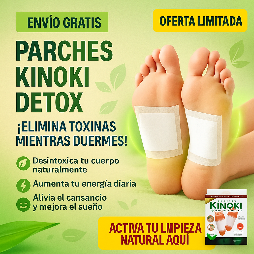 Pack 50 Unidades Parches Kinoki Detox