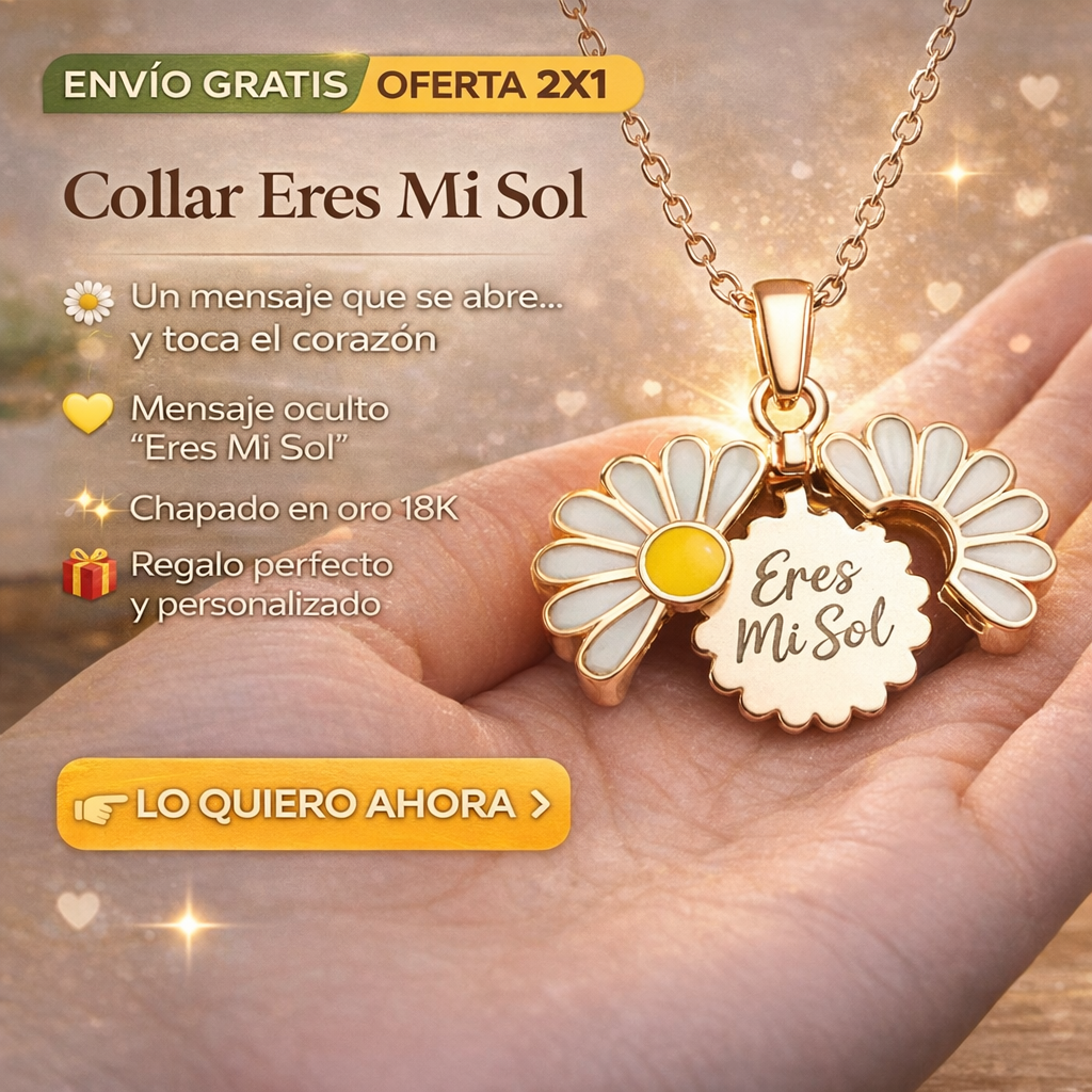 Collar Margarita "Eres Mi Sol"
