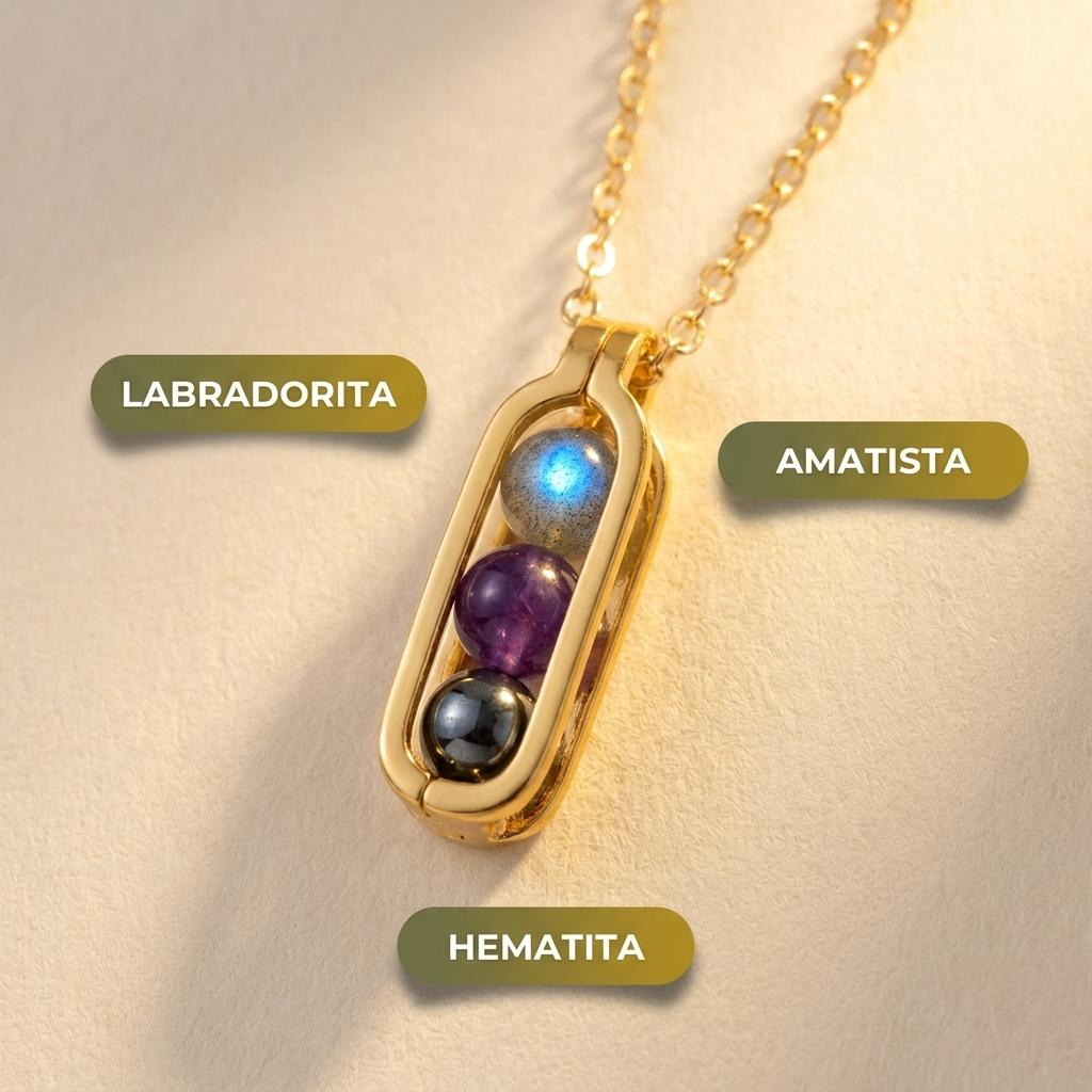 Collar Empath Protection – Escudo Contra Malas Energías | Chapado Oro 18k