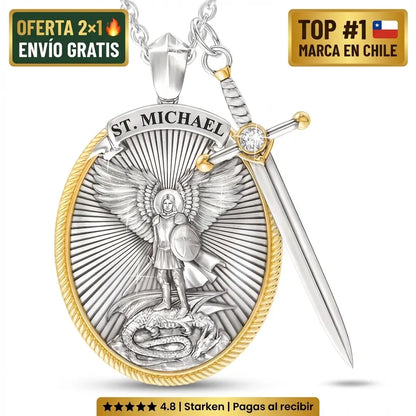 Collar San Miguel Arcángel – Fe, Fuerza y Protección