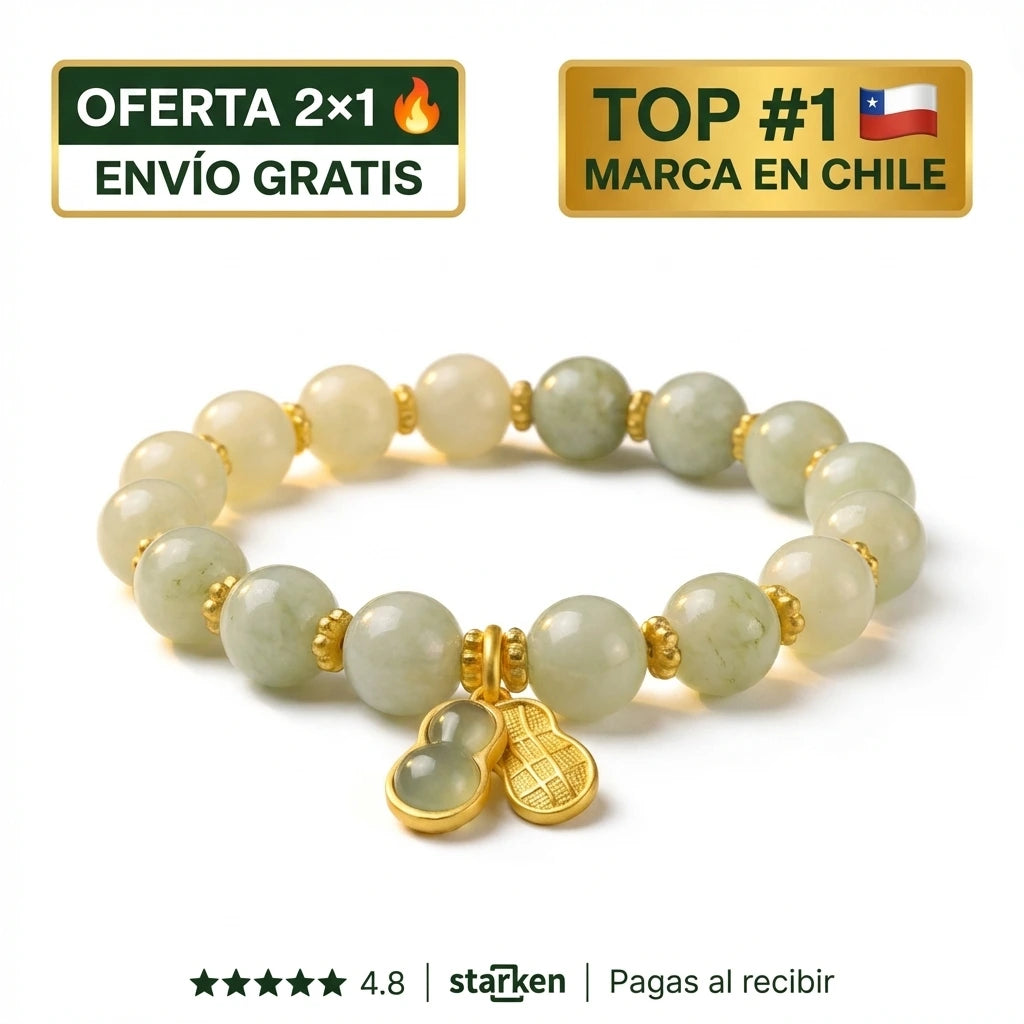 Brazalete de Jade Feng Shui | Atrae Armonía y Abundancia