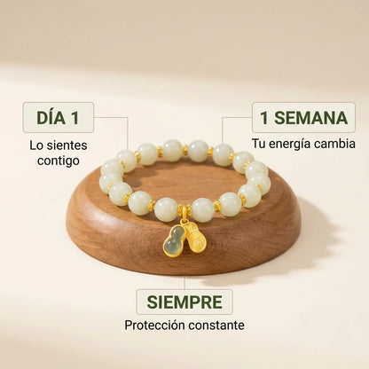 Brazalete de Jade Feng Shui | Atrae Armonía y Abundancia