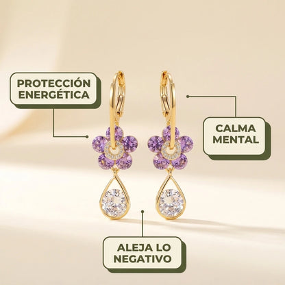 Aros De Amatista | Protección Energética Y Calma Mental