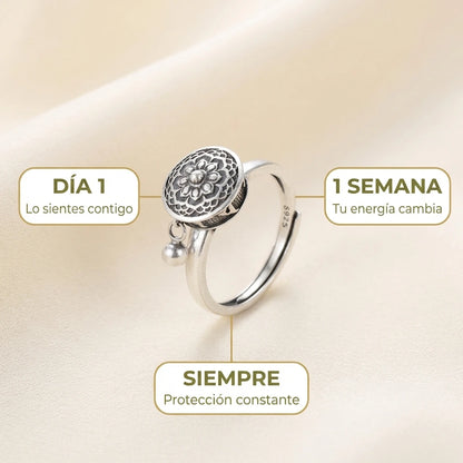 Anillo de Loto Plata 925 | Protección y Paz Espiritual