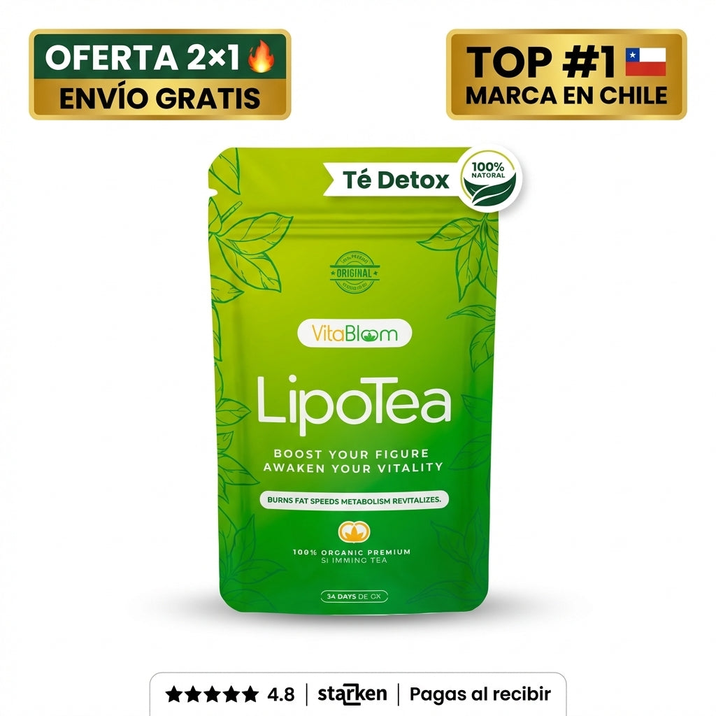Té Detox LipoTea | Menos Hinchazón y Más Energía