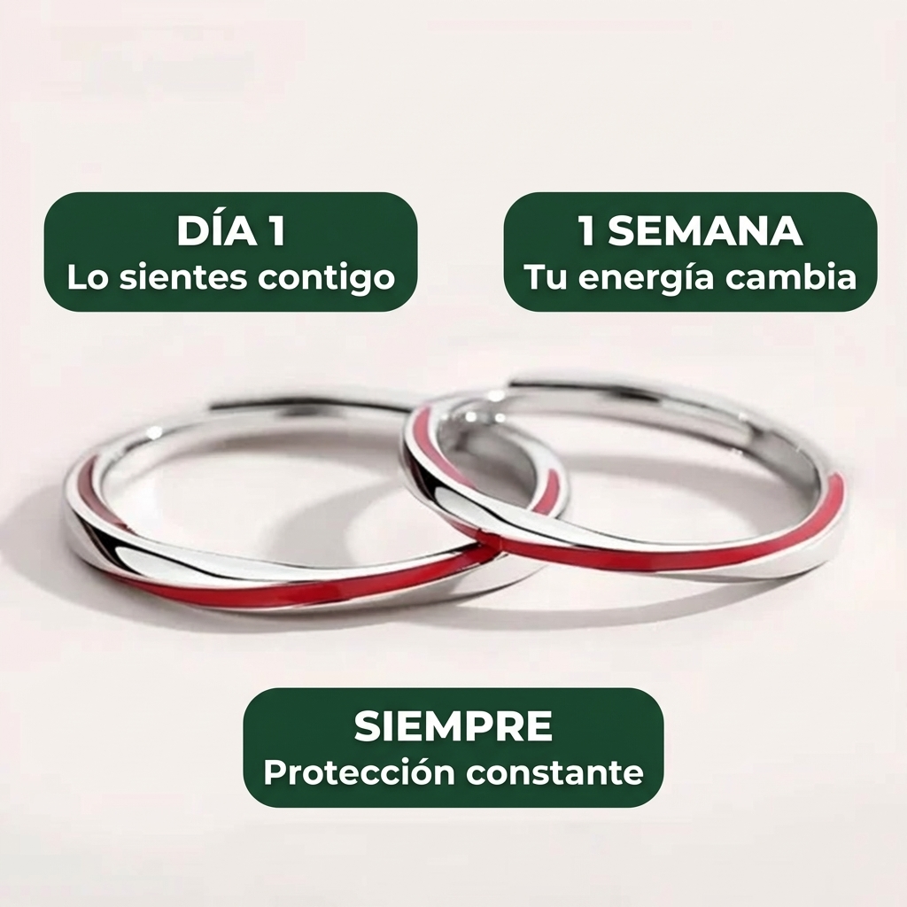 Anillo de Hilo Rojo Ajustable | Protección y Buena Suerte