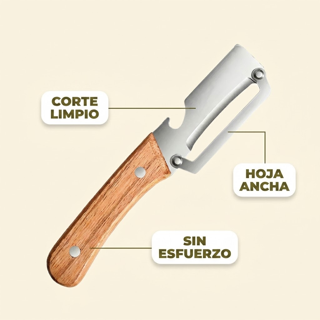 Cuchillo Ancho Arqueado – Corta Sin Esfuerzo