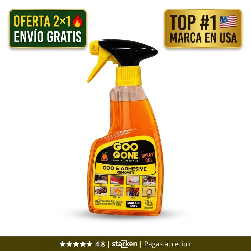 Goo Gone Gel – Elimina Adhesivos y Manchas Difíciles
