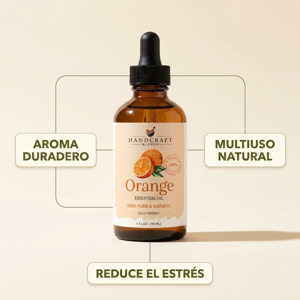 Aceite Esencial de Naranja Puro – Aromaterapia y Hogar Natural