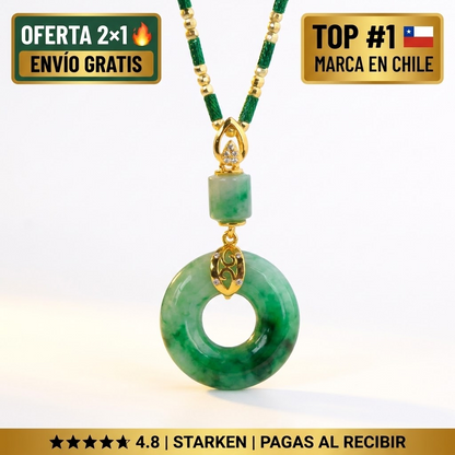 Collar de Jade Feng Shui — Piedra de la Abundancia