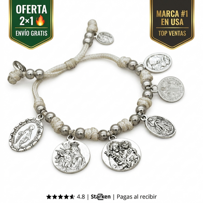 Pulsera de los Milagros – 6 Santos que Te Protegen Cada Día