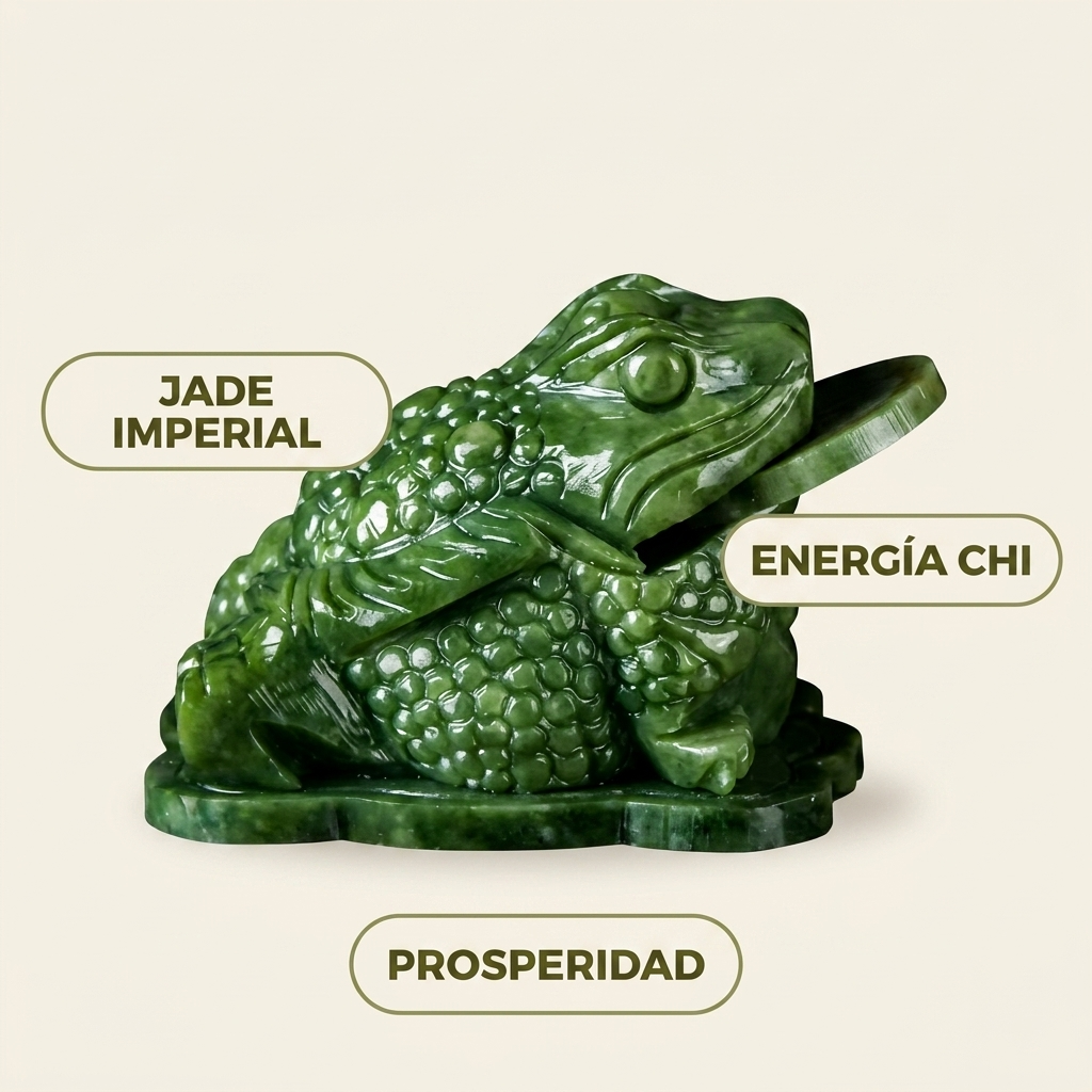 Rana de Jade Imperial – Amuleto de Abundancia y Prosperidad