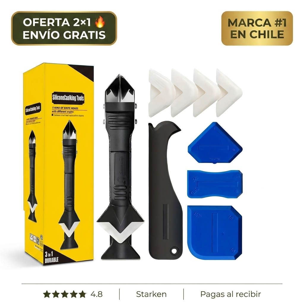 Kit Sellador De Silicona 6 Piezas – Acabado Profesional