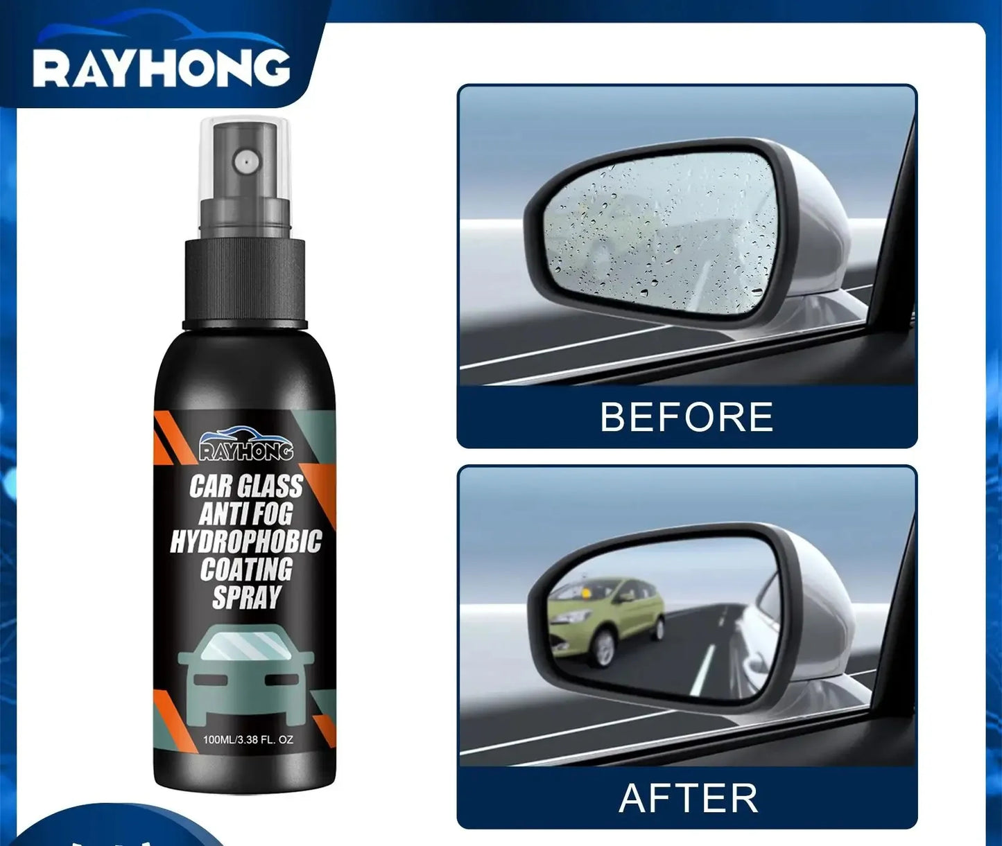 Spray hidrofóbico anti agua y anti empañado