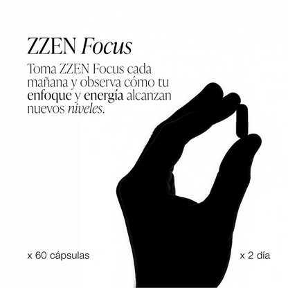 ZZEN Focus | Nootrópico Natural 60 caps. (2x1)