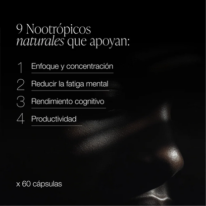 ZZEN Focus | Nootrópico Natural 60 caps. (2x1)