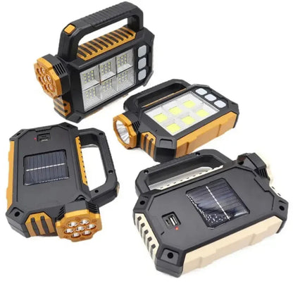 Linterna Solar De Mano Con Cargador de Celular