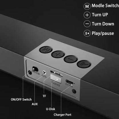 Parlante Multifuncional (Cine en casa + Bluetooth + Música + Batería)