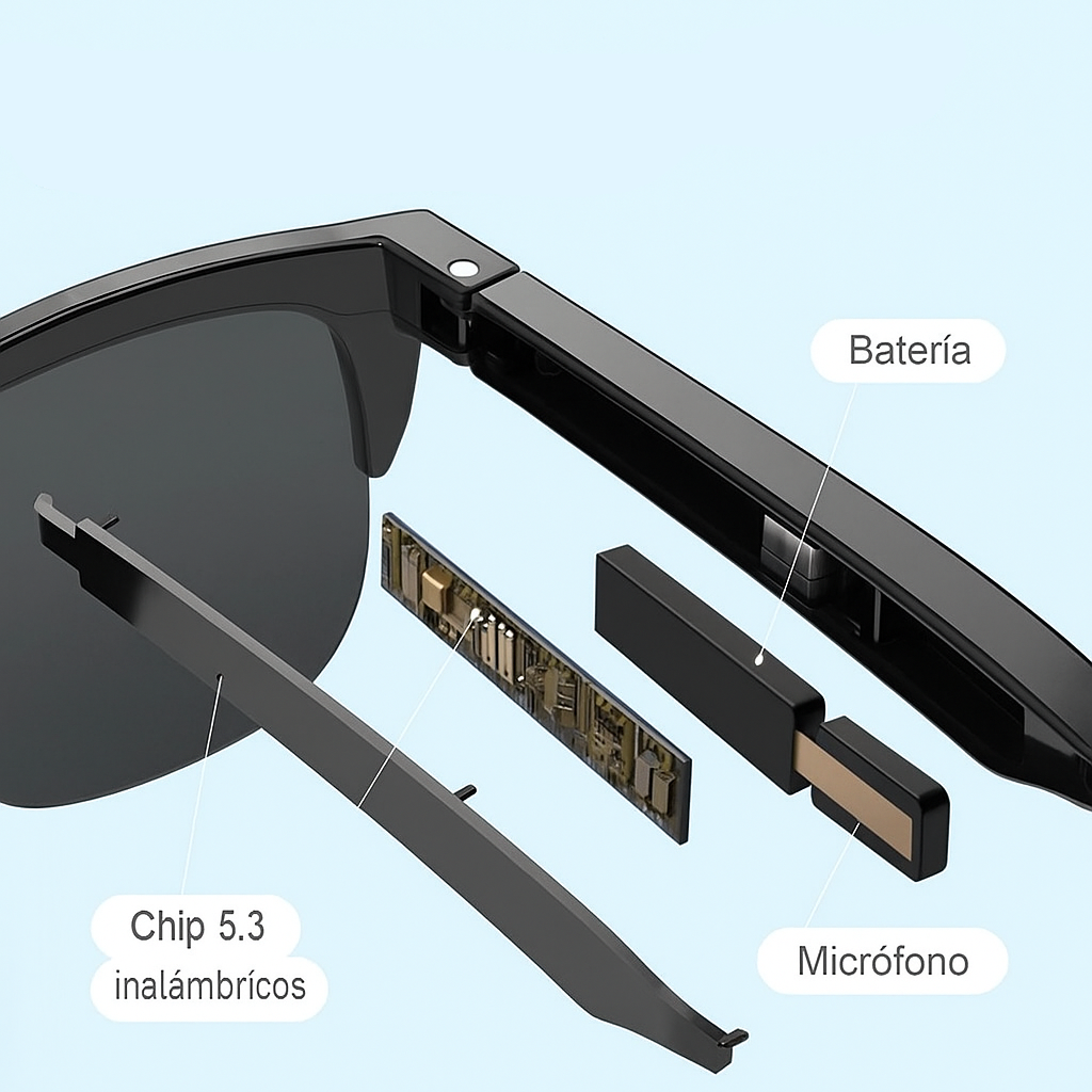 Gafas Inteligentes Touch con Bluetooth y Micrófono