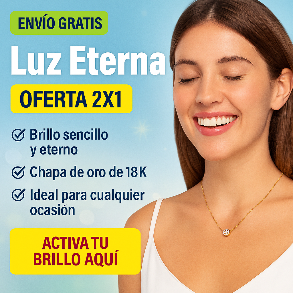 Collar Luz Eterna “El regalo que ilumina su corazón” (2x1)