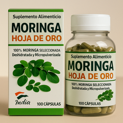 Moringa 100 cápsulas 100% Natural.