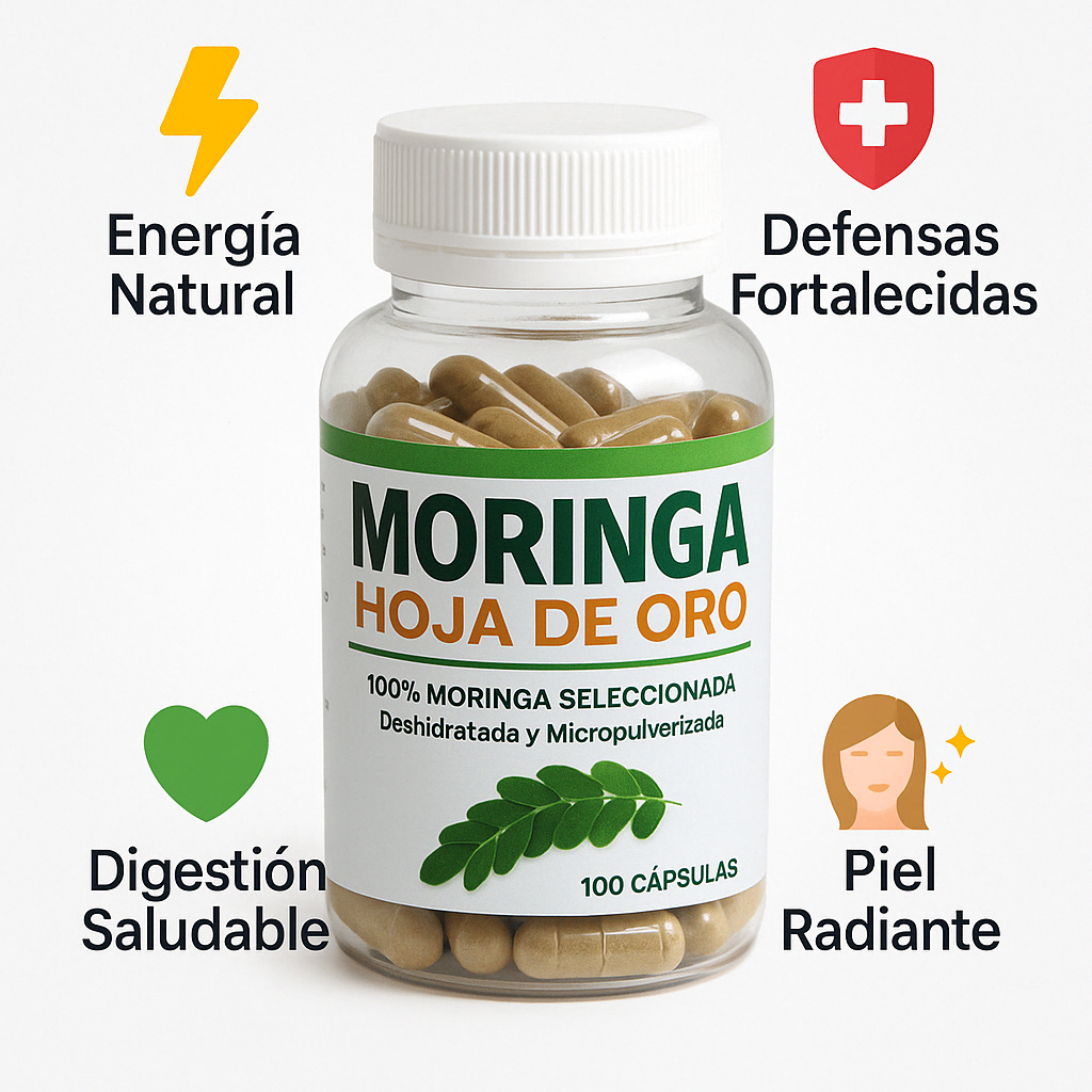 Moringa 100 cápsulas 100% Natural.