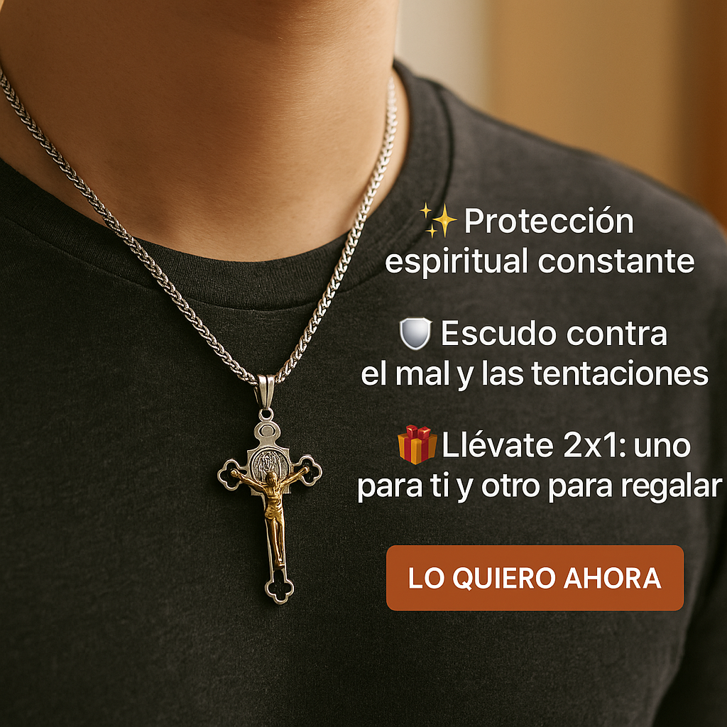Collar con Cruz de San Benito – Oferta 2x1