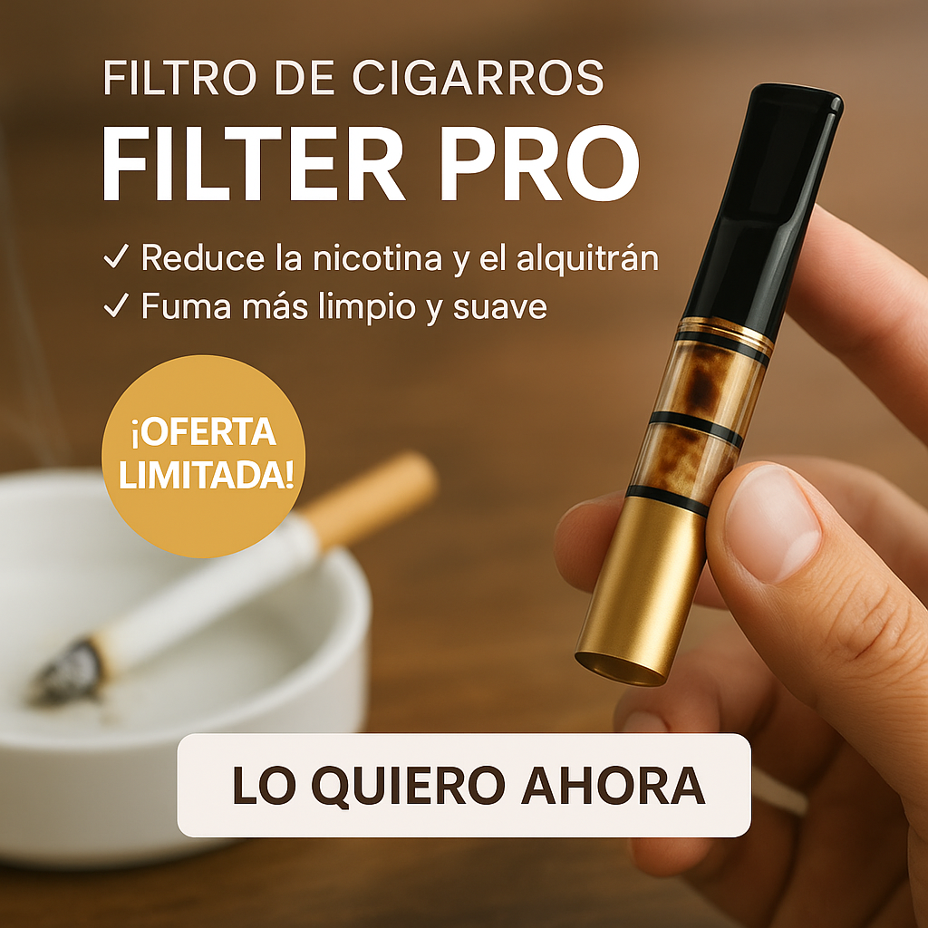 Kit X 5 Filtros Para Cigarro + ESTUCHE DE LUJO- FILTER PRO✔