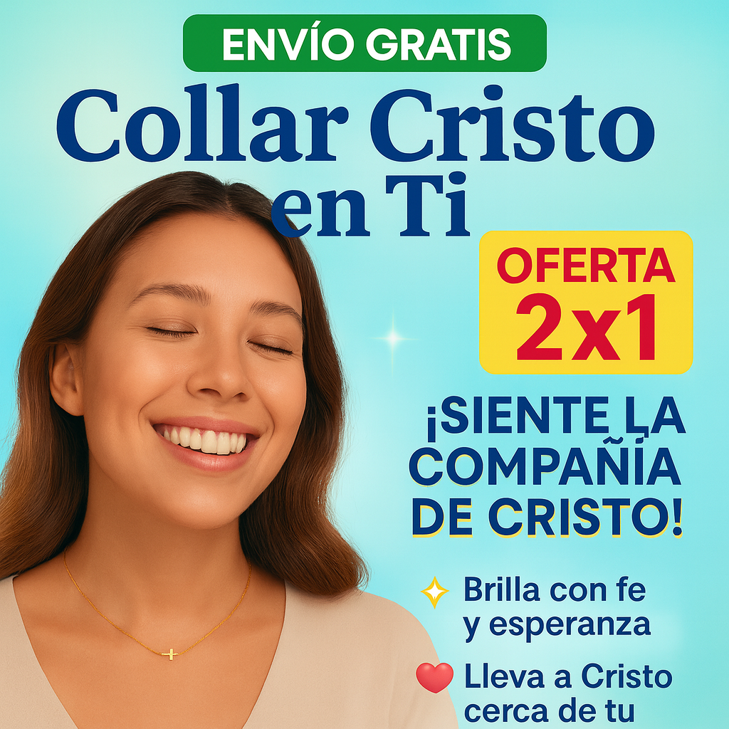 Collar Cristo en ti | Joyas de fe, amor y protección (2x1)