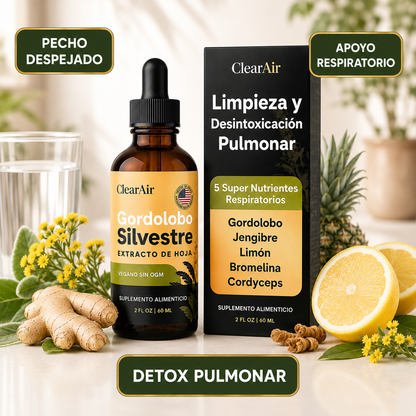 Aire Claro™ Detox Pulmonar – Apoyo Respiratorio para Fumadores