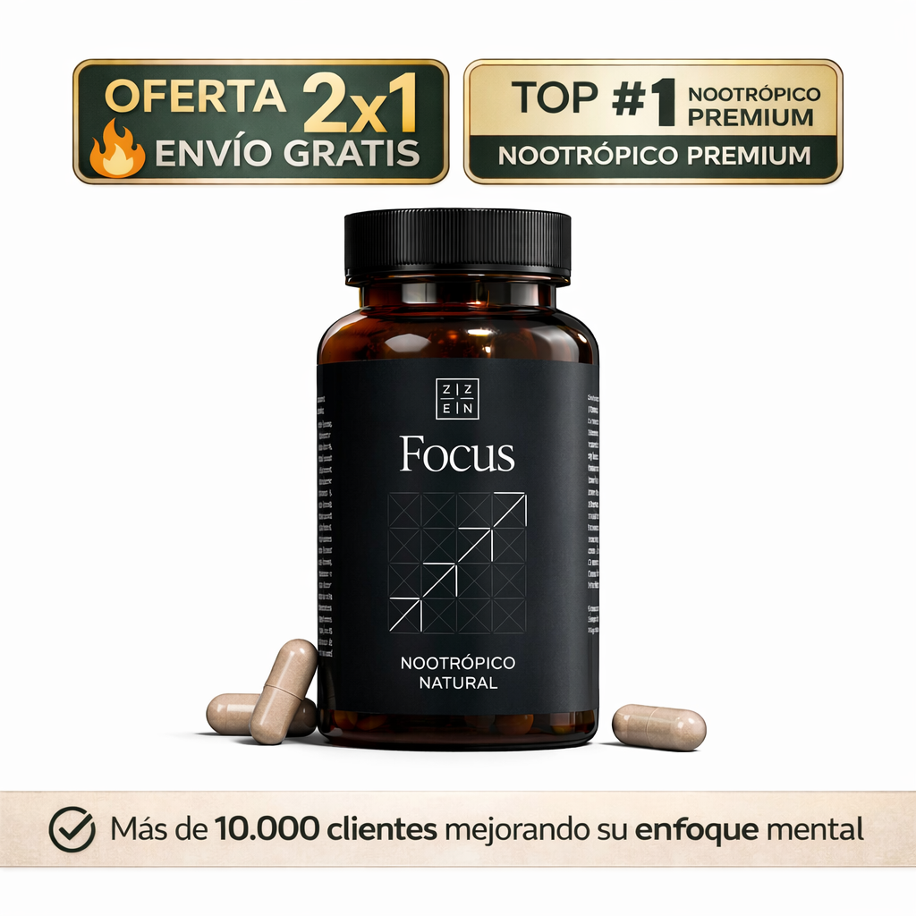 ZZEN Focus | Nootrópico Natural 60 caps. (2x1)