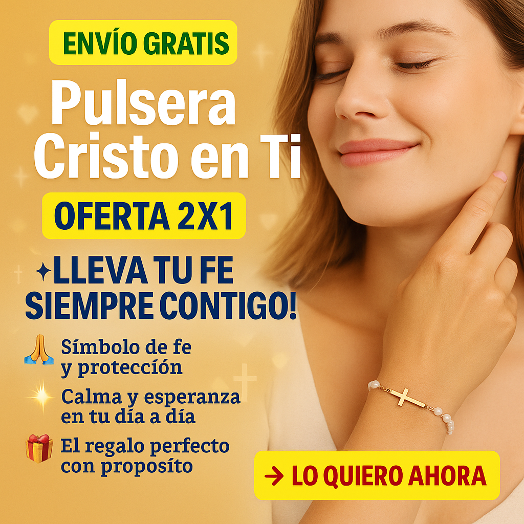 Pulsera Cristo en Ti | Joyas de fe, amor y protección (2x1)