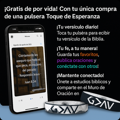 Pulsera Toque de Esperanza | Lleva a Dios contigo día a día OFERTA LIMITADA 2x1
