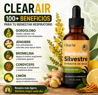 Aire Claro™ Detox Pulmonar – Apoyo Respiratorio para Fumadores