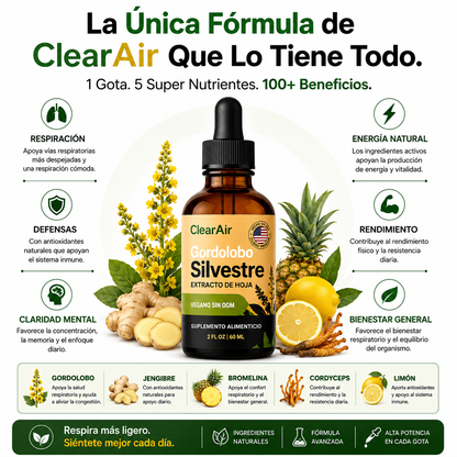 Aire Claro™ Detox Pulmonar – Apoyo Respiratorio para Fumadores