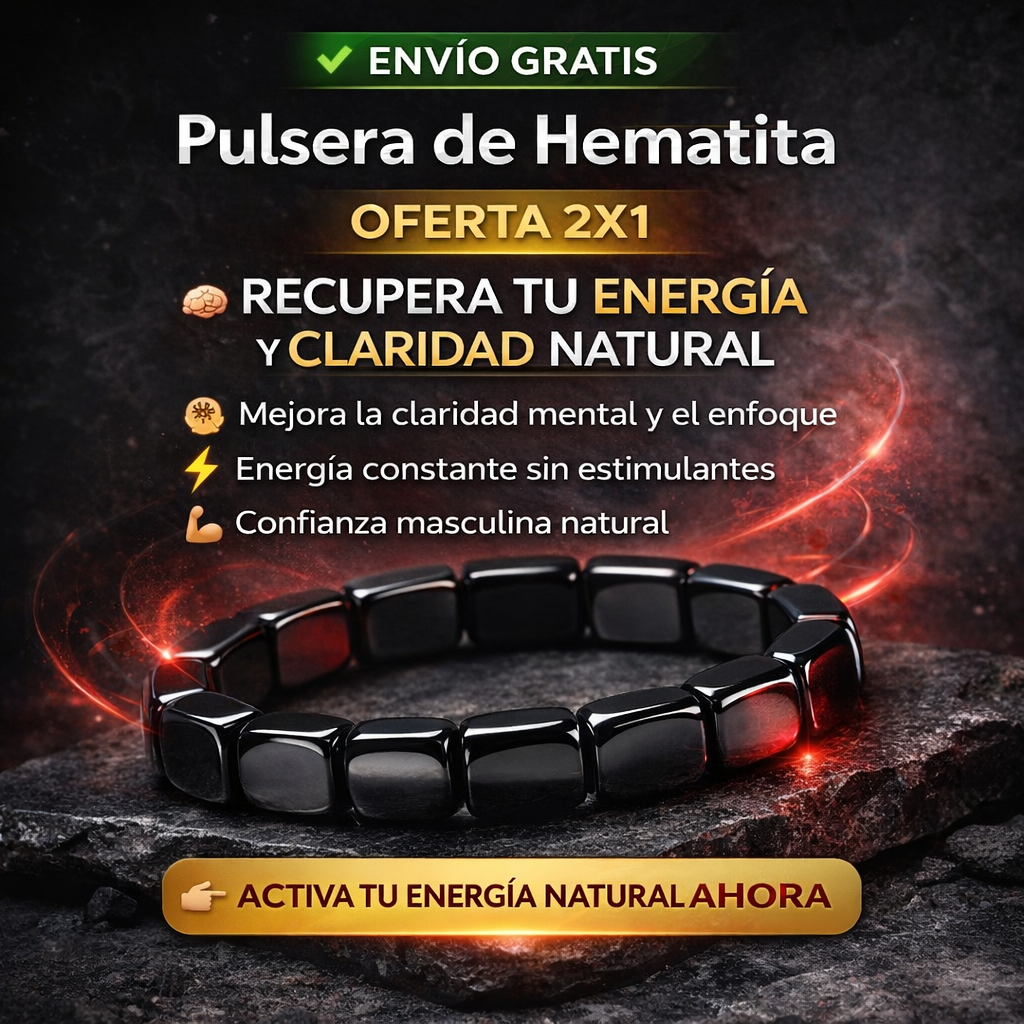 Pulsera de Hematita Revitaliza Tu Vida | OFERTA 2x1