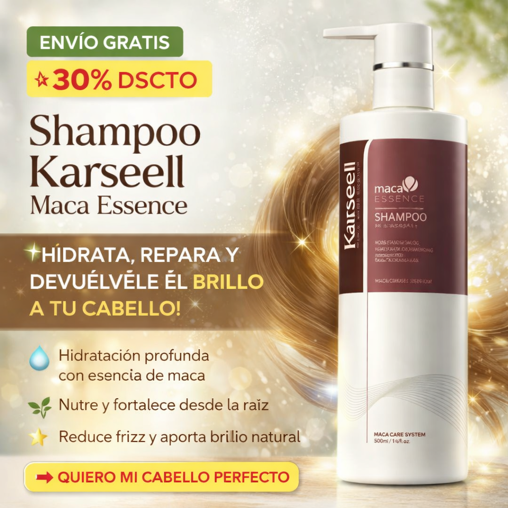 Shampoo Karseell Maca Essence "Reparación al Instante"