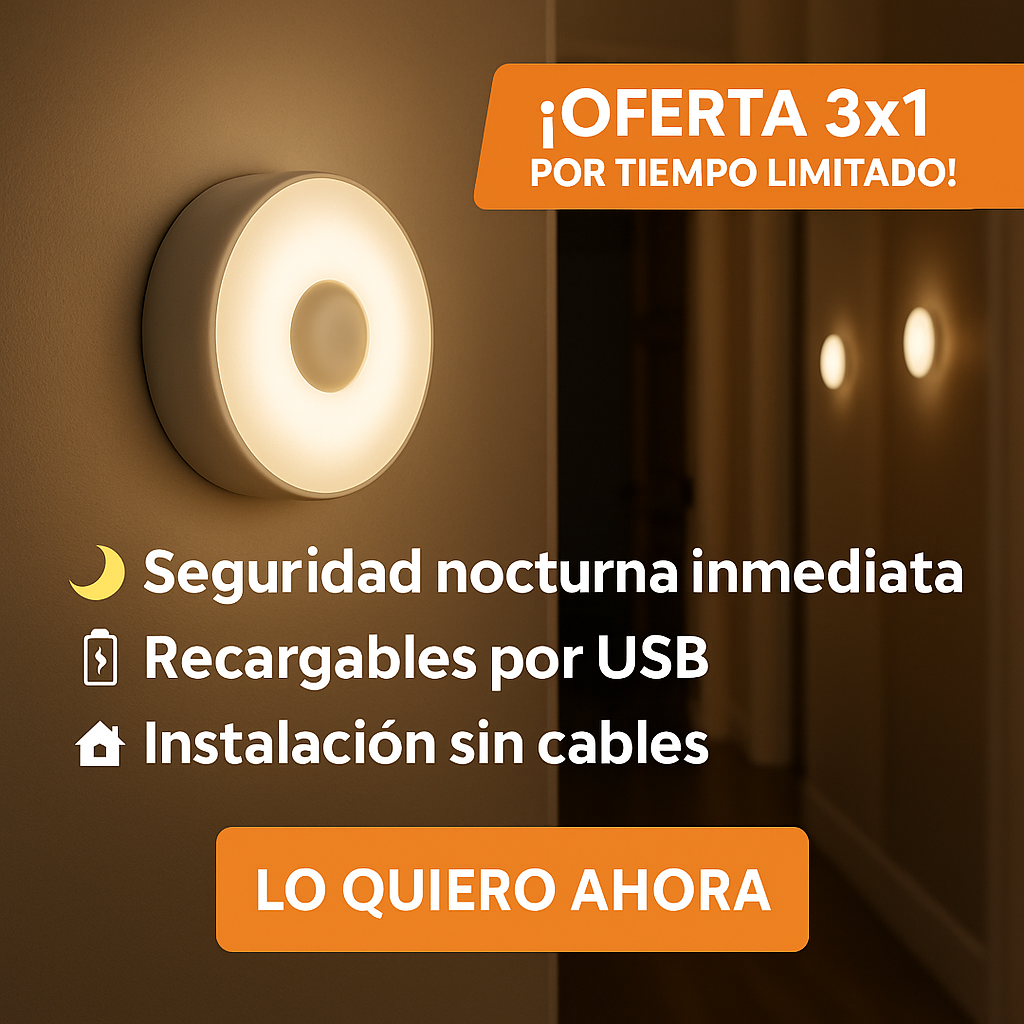 Luz LED Smart con Sensor de Movimiento Ilumina tu Vida | Oferta LIMITADA pack 3x1