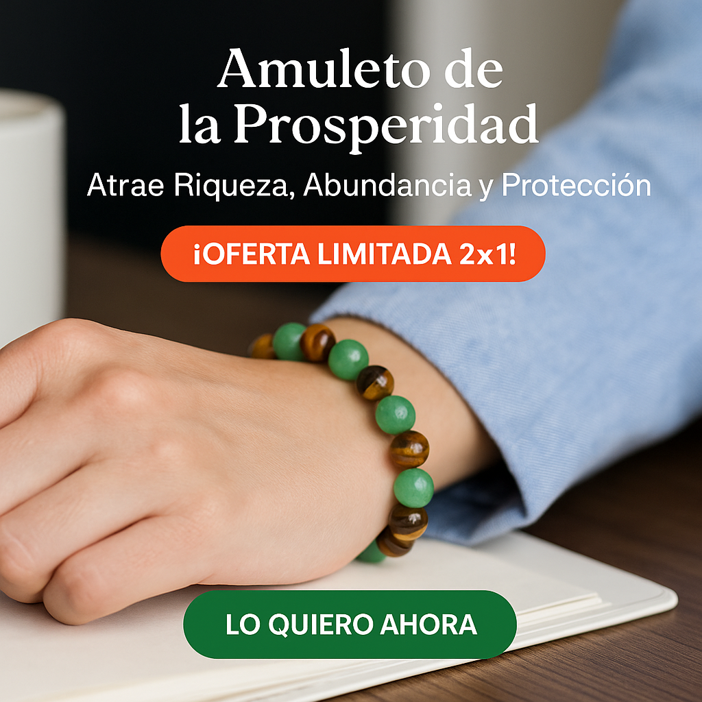 Amuleto de Prosperidad y Protección – Aventurina & Ojo de Tigre (2x1)