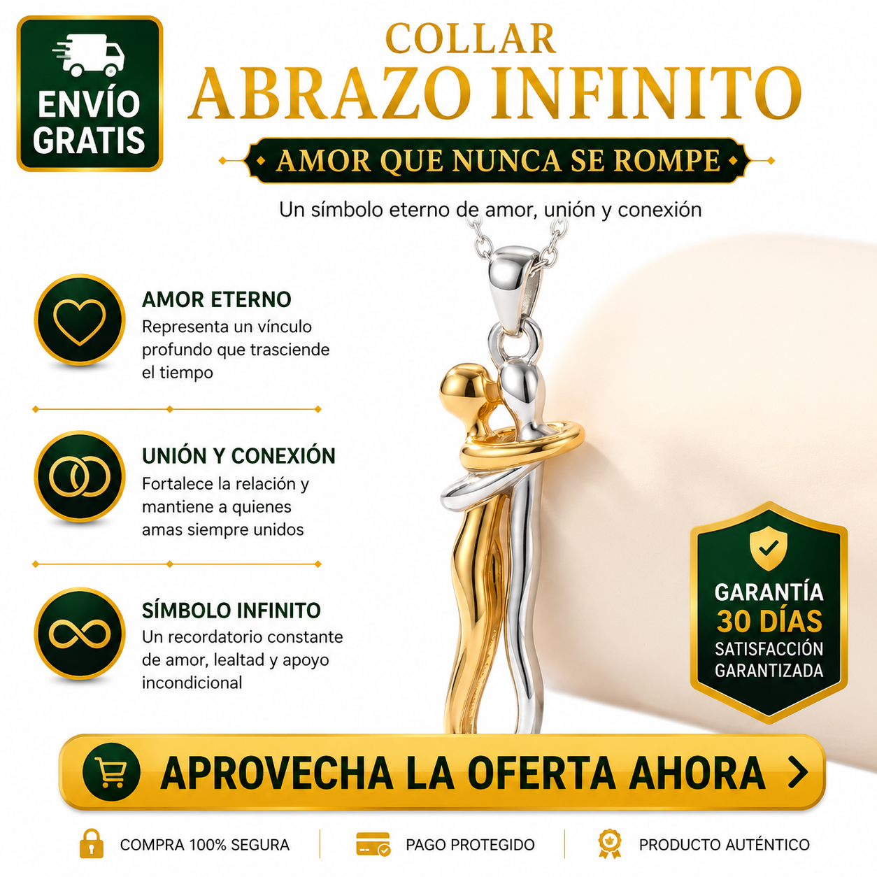Collar Abrazo Infinito — El Regalo que Une Almas para Siempre UPSELL