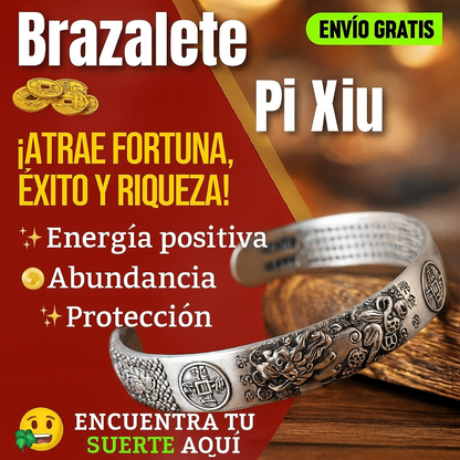 Brazalete Pixiu 2X1 – Atrae Riqueza y Buena Suerte