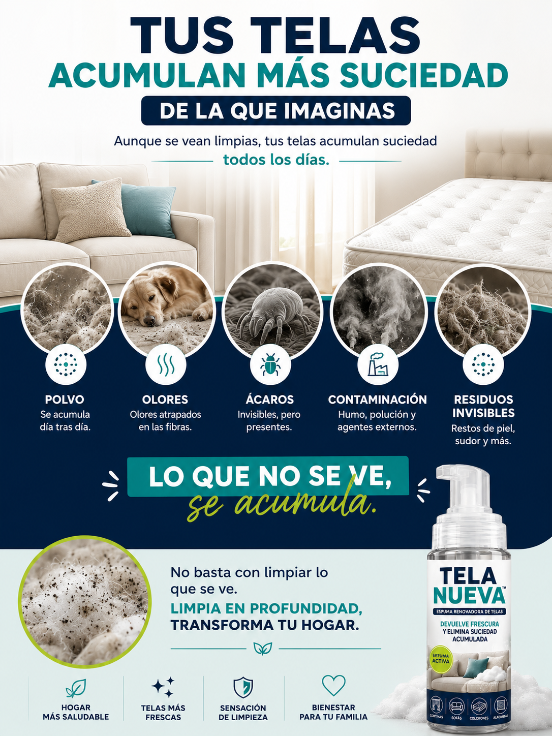 Tela Nueva™ | Tus Telas Como Nuevas en Minutos