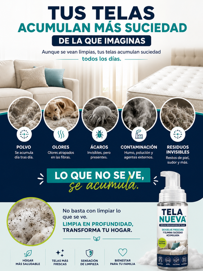 Tela Nueva™ | Tus Telas Como Nuevas en Minutos