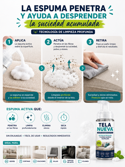 Tela Nueva™ | Tus Telas Como Nuevas en Minutos