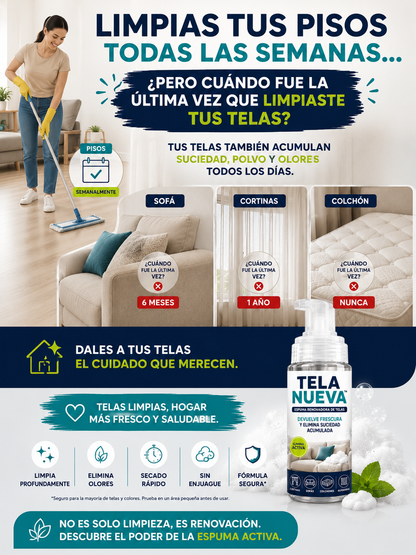Tela Nueva™ | Tus Telas Como Nuevas en Minutos