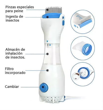 Aspiradora Saca Piojos Eléctrica + 3 Filtros de Regalo