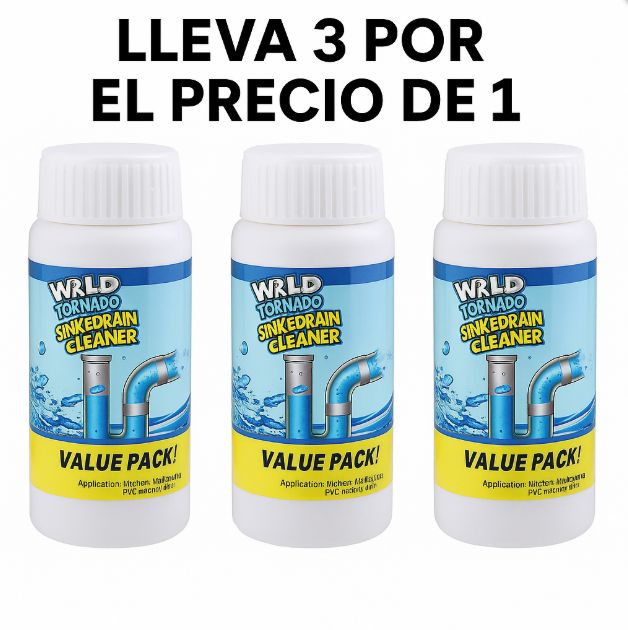 3X1 Polvo Destapa Cañerias Profesional