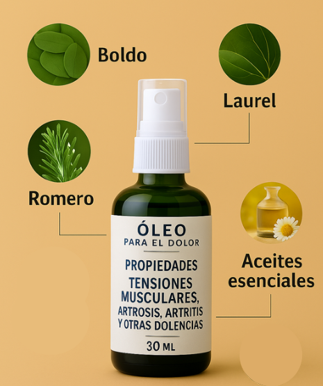 Aceite Natural para Dolores – Alivio con Plantas Medicinales